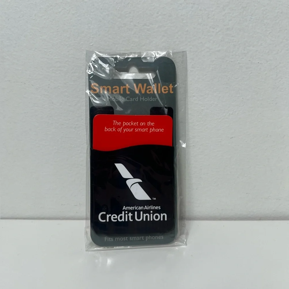 American Airlines Credit Union Mobile Card Holder Travel Silicone Smart Wallet